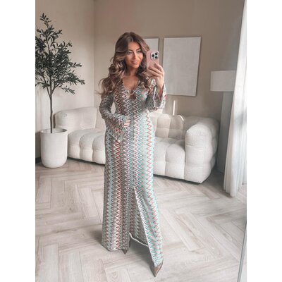 JAIMY Ocean printed dress multi colour