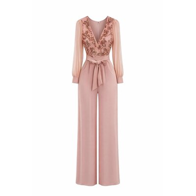 JAIMY The icon sequin jumpsuit soft blush