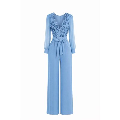 JAIMY The icon sequin jumpsuit powder blue