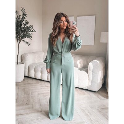 JAIMY Juliette jumpsuit matcha green
