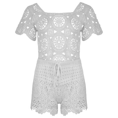 JAIMY Daniela crochet set white
