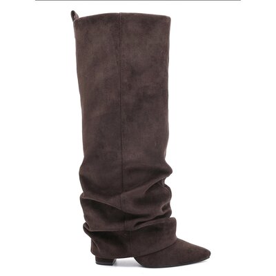 JAIMY Zuri suedine boots chocolate