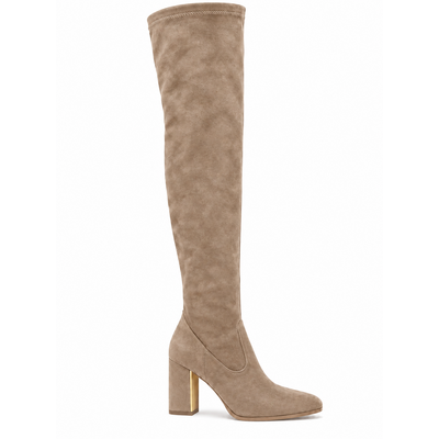JAIMY Exclusive overknee boots taupe