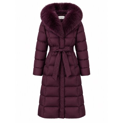 JAIMY Vilo faux fur jacket aubergine