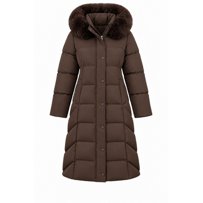 JAIMY Loesje puffer jacket chocolate