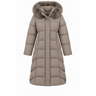 JAIMY Loesje puffer jacket taupe