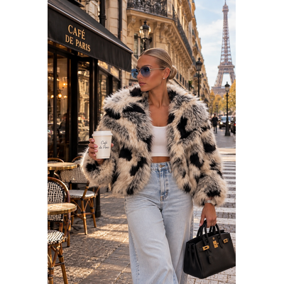 JAIMY Julia faux fur jacket multi