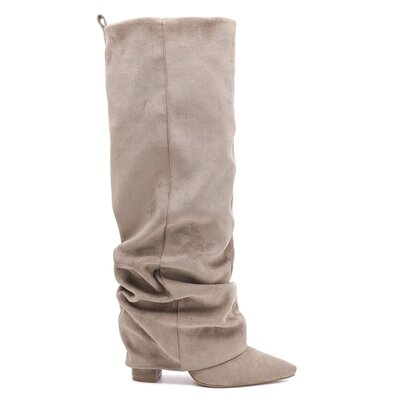 JAIMY Zuri suedine boots beige