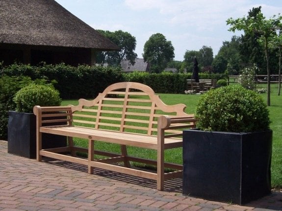 Teak tuinbank Luytjens 236cm | Teak tuinbank bestel je bij - Puurteak Meubelen