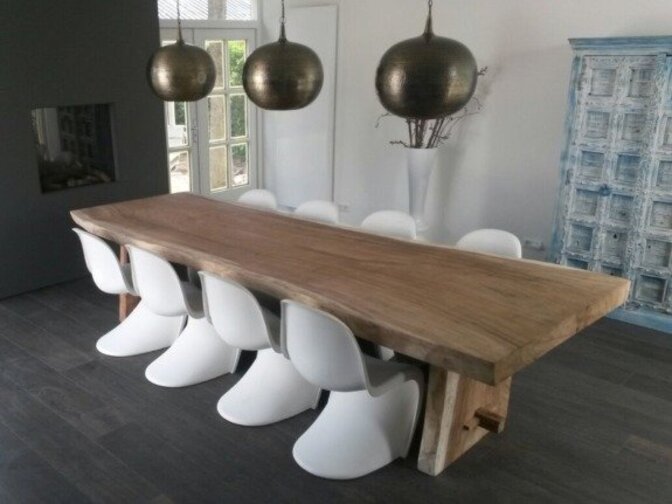 Boomstam tafel 380cm