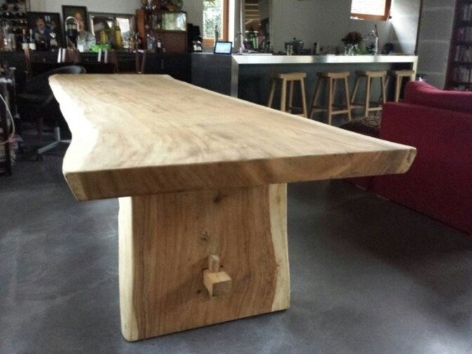 Boomstam tafel 360cm