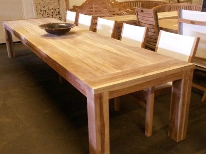 Teak houten tuintafel Napoli 400cm