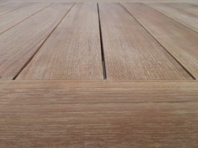 Smalle teak tuintafel Verona 70x95cm