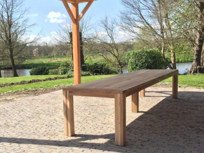 Teak houten tuintafel Napoli 400cm
