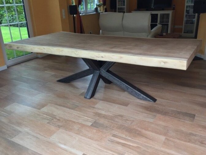 Grote X poot 75x180 - Rustiek