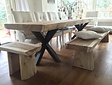 Boomstam tafel 380cm