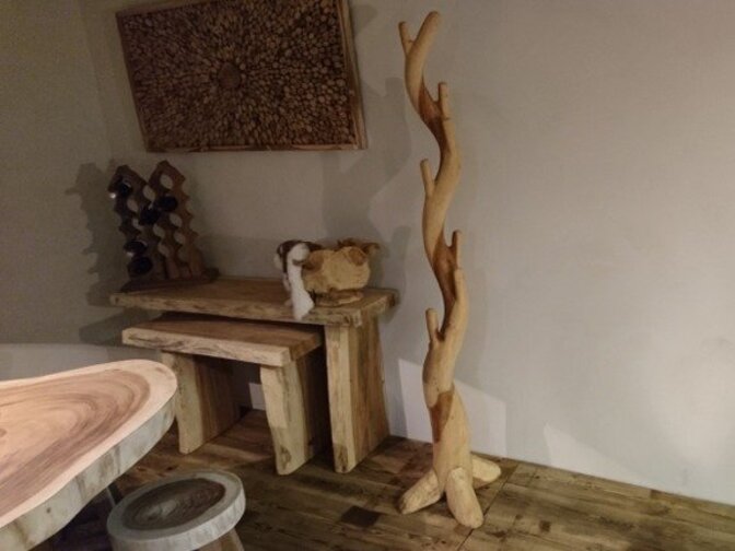 Staande kapstok hardhout