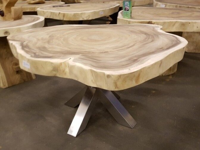 Dubbele X poot - RVS 68cm