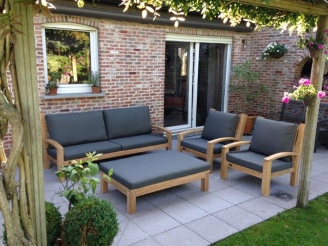5 persoons teak loungeset Modena