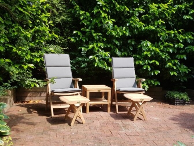 Teak tuinstoel verstelbaar Genova