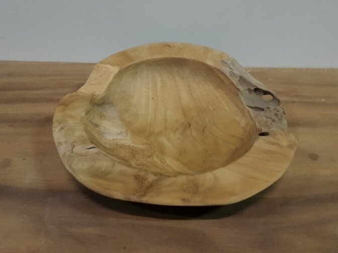 Houten fruitschaal 30cm