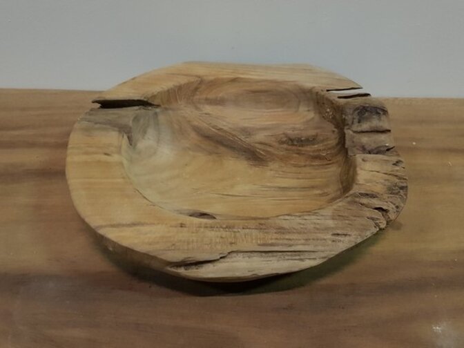 Houten fruitschaal 30cm