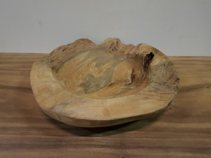 Teakhouten fruitschaal 50cm