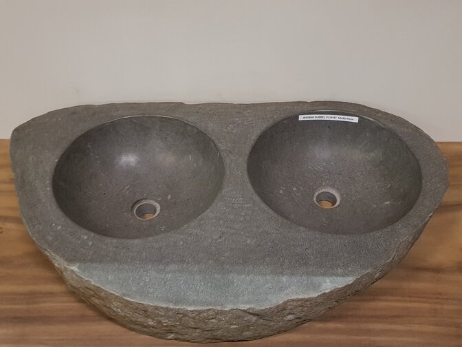 Wasbak natuursteen  FL19167 - 94x55x16cm