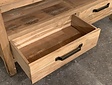 Houten badmeubel set 160cm Naturel incl  kast, spiegel & waskommen