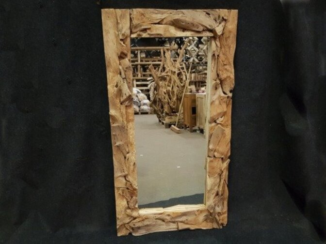 Spiegel, rustiek rechthoek 80x160cm