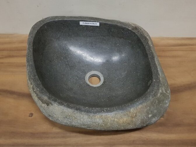 Waskom natuursteen FL20420 - 41x38x15cm