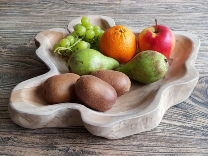 Fruitschaal naturel 30/40cm