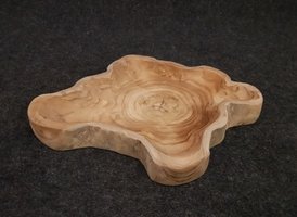 Fruitschaal naturel 40/50cm  - teak hout