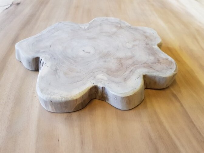 Teak snijplank naturel 30/35cm