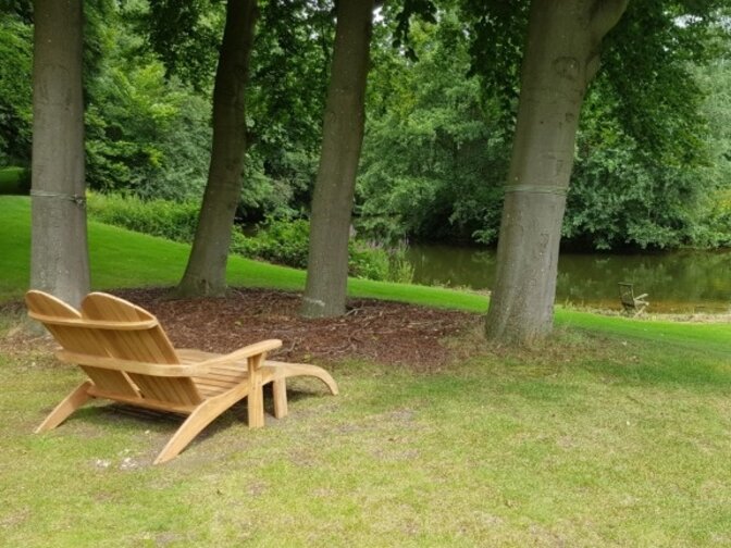 2 persoons ligstoel Riviera met voetenbanken