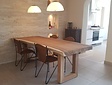 Stoere boomstam tafel 200cm