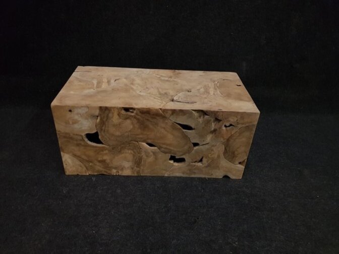 Houten kubus - salontafel 50x100x45cm  - RI2102-3