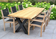 Teak boomstamtafels