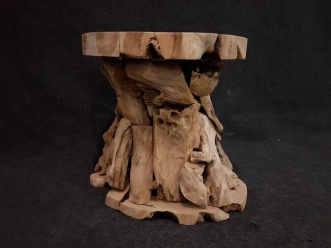 Wortelhouden tafel Ø80x80cm - RI2112-01