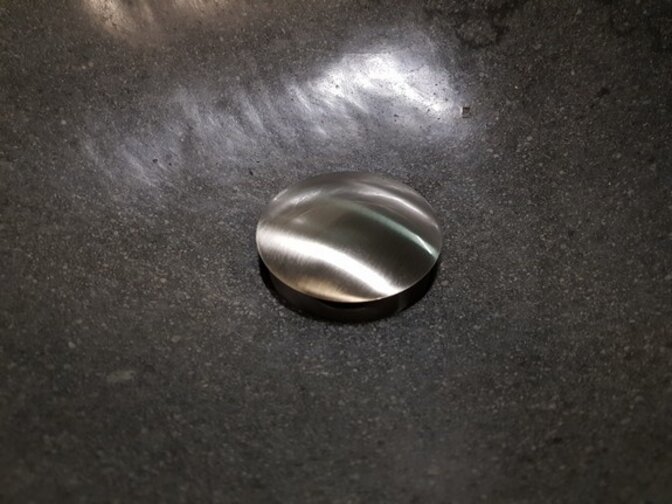 Differnz afvoerplug pop up, design, large mat chroom