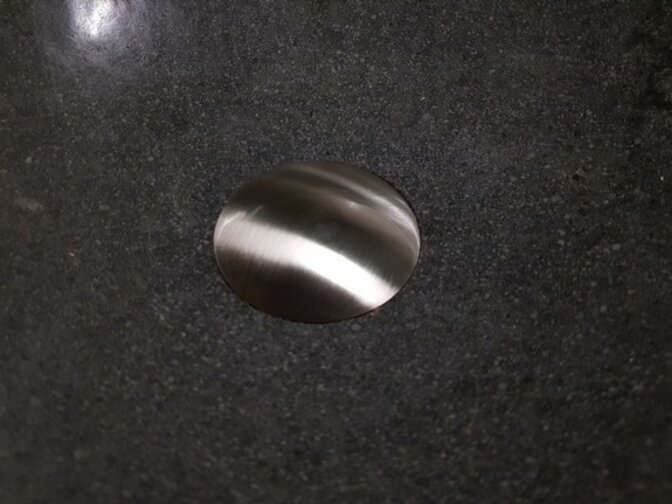 Differnz afvoerplug pop up, design, large mat chroom