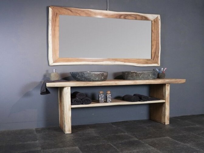 Suar badmeubelset 180cm incl  spiegel & waskom