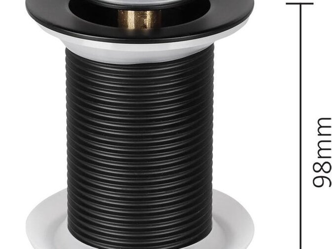 Differnz afvoerplug pop up, design, large zwart