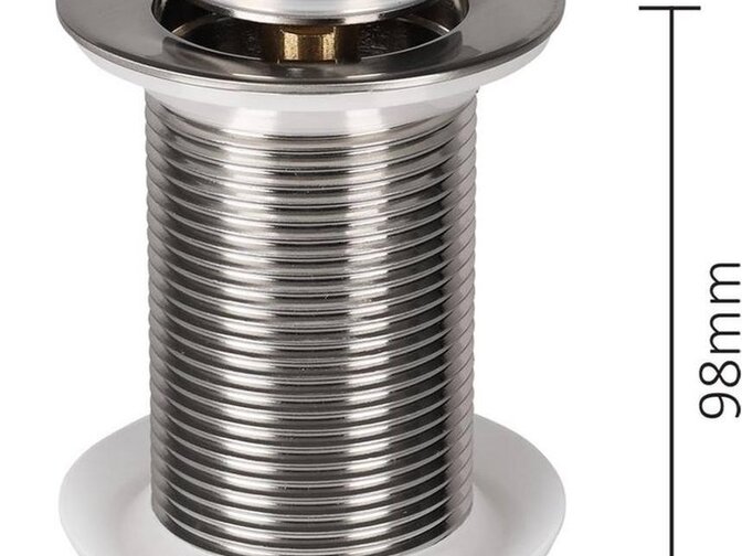 Differnz afvoerplug pop up, design, large mat chroom