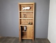 Teak boekenkast 85x40x215cm - Naturel