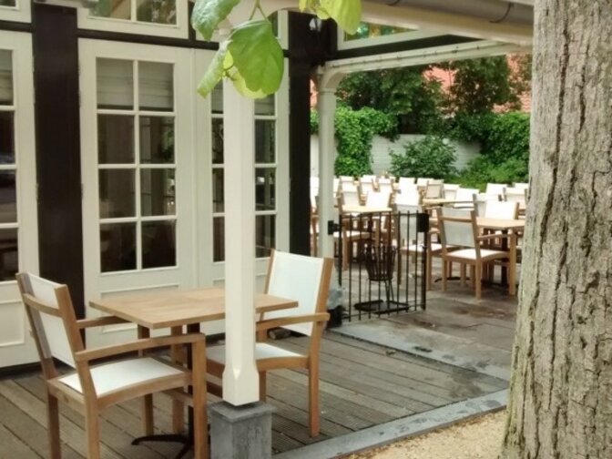 Teak tafelblad 75x75cm - los tafelblad