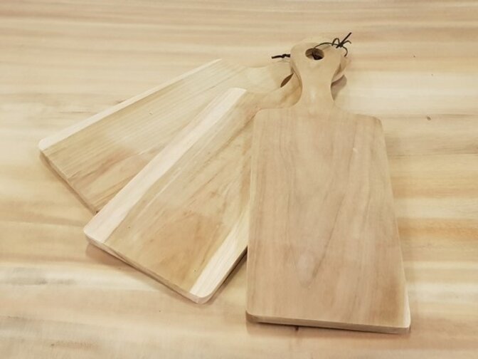 Teakhouten serveerplank 18x50cm