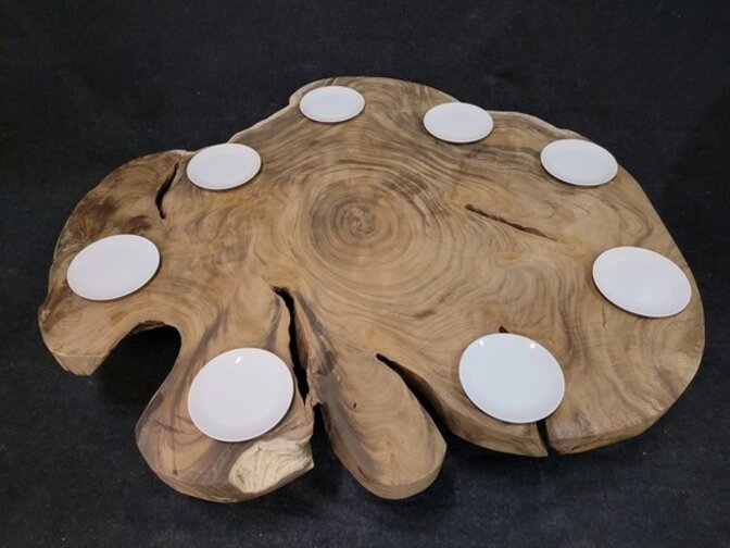 Boomstamtafel rond 180/195cm CA22-2224