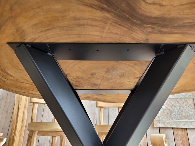 Dubbele X barpoot - 120x120x100cm