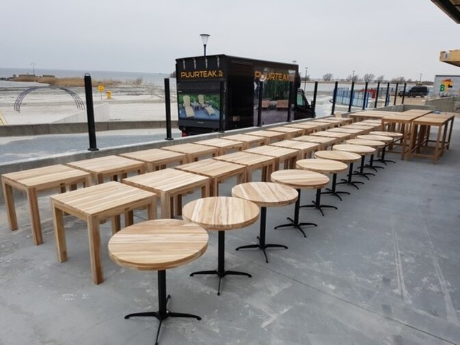 Vierkante tuintafel Napoli 80x80x77cm